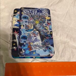 Stitch Themed Notebook with Blue and Black Cover shaker notebook